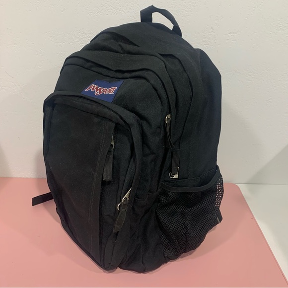 Jansport Bags Jansport Unisex Student Laptop Backpack Black Canvas Lots Of Pockets Poshmark